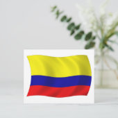 Carte postale du drapeau de Colombie (Debout devant)