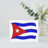 Carte postale du drapeau de Cuba (Debout devant)