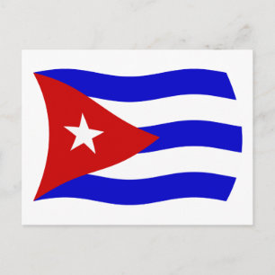 Carte postale du drapeau de Cuba