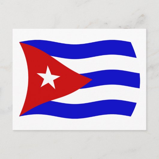 Carte postale du drapeau de Cuba (Devant)