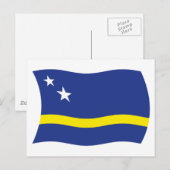 Carte postale du drapeau de Curaçao (Devant / Derrière)