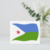 Carte postale du drapeau de Djibouti (Debout devant)