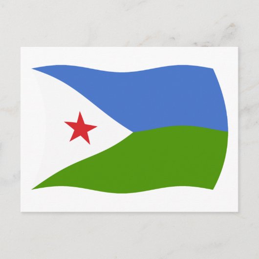 Carte postale du drapeau de Djibouti (Devant)