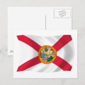 Carte postale du drapeau de Floride (Devant / Derrière)