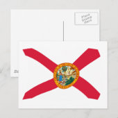 Carte postale du drapeau de Floride (Devant / Derrière)