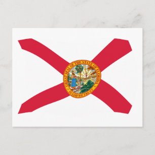 Carte postale du drapeau de Floride