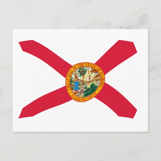 Carte postale du drapeau de Floride (Devant)