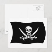 Carte postale du drapeau de John Rackham (Devant / Derrière)