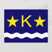 Carte postale du drapeau de Kinshasa, Congo (Devant)