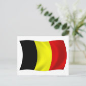 Carte postale du drapeau de la Belgique (Debout devant)