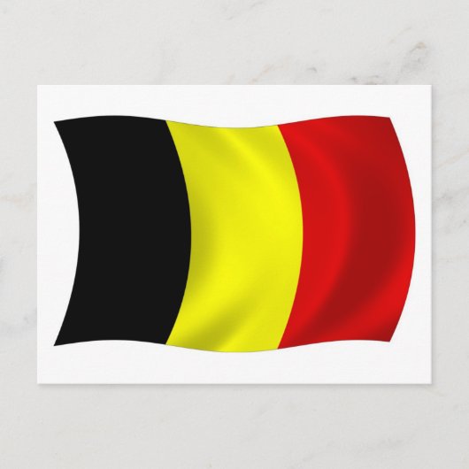Carte postale du drapeau de la Belgique (Devant)