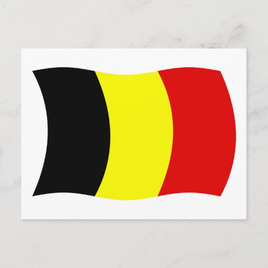 Carte postale du drapeau de la Belgique (Devant)