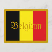 Carte postale du drapeau de la Belgique (Devant)