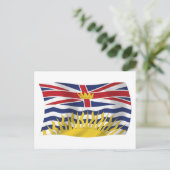 Carte postale du drapeau de la Colombie-Britanniqu (Debout devant)
