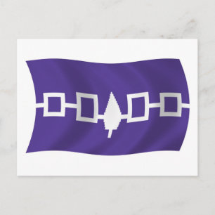 Carte postale du drapeau de la Confédération iroqu
