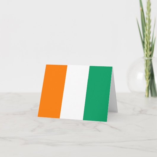 Carte postale du drapeau de la Côte d'Ivoire (Devant)