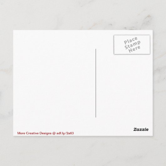 Carte postale du drapeau de la Croix Rouge (Dos)