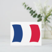 Carte postale du drapeau de la France (Debout devant)