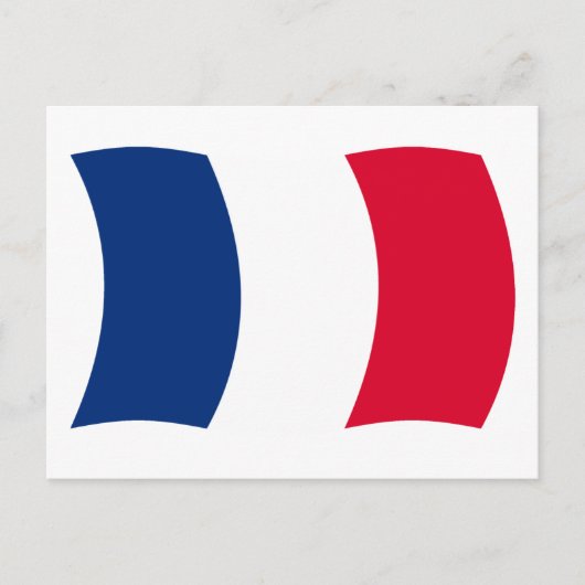 Carte postale du drapeau de la France (Devant)