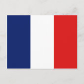 Carte postale du drapeau de la France (Devant)