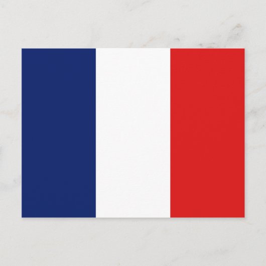 Carte postale du drapeau de la France (Devant)