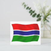 Carte postale du drapeau de la Gambie (Debout devant)
