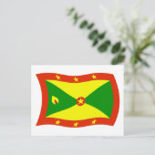 Carte postale du drapeau de la Grenade (Debout devant)