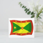 Carte postale du drapeau de la Grenade (Debout devant)