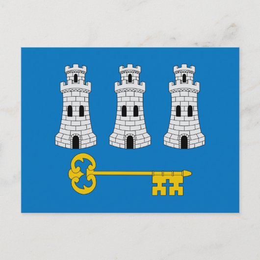 Carte postale du drapeau de La Havane, Cuba (Devant)