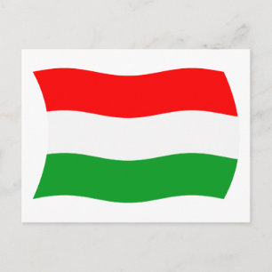 Carte postale du drapeau de la Hongrie