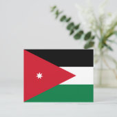 Carte postale du drapeau de la Jordanie (Debout devant)