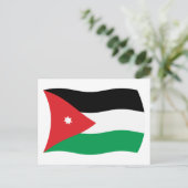 Carte postale du drapeau de la Jordanie (Debout devant)
