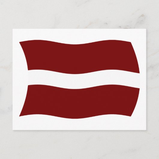 Carte postale du drapeau de la Lettonie (Devant)