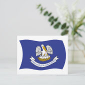 Carte postale du drapeau de la Louisiane (Debout devant)