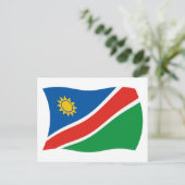 Carte postale du drapeau de la Namibie (Debout devant)