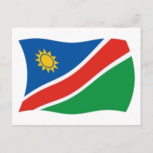 Carte postale du drapeau de la Namibie (Devant)