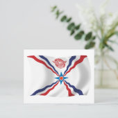 Carte postale du drapeau de la nation assyrienne (Debout devant)