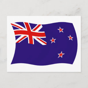 Carte postale du drapeau de la Nouvelle-Zélande