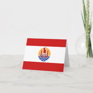 Carte postale du drapeau de la Polynésie française