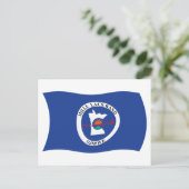 Carte postale du drapeau de la réserve de la bande (Debout devant)