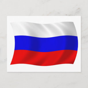 Carte postale du drapeau de la Russie