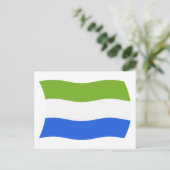 Carte postale du drapeau de la Sierra Leone (Debout devant)