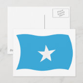 Carte postale du drapeau de la Somalie (Devant / Derrière)