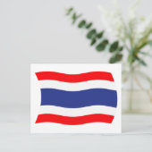 Carte postale du drapeau de la Thaïlande (Debout devant)