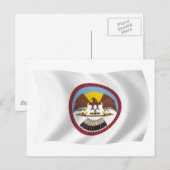 Carte postale du drapeau de la tribu Ute (Devant / Derrière)