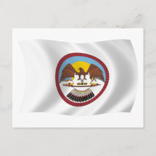 Carte postale du drapeau de la tribu Ute