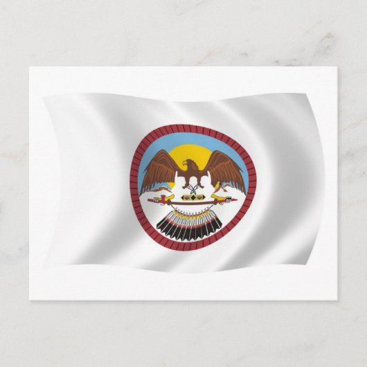 Carte postale du drapeau de la tribu Ute (Devant)