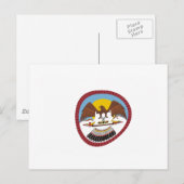 Carte postale du drapeau de la tribu Ute (Devant / Derrière)