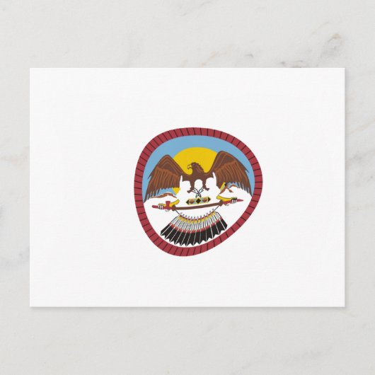 Carte postale du drapeau de la tribu Ute (Devant)