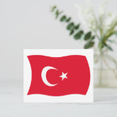 Carte postale du drapeau de la Turquie (Debout devant)